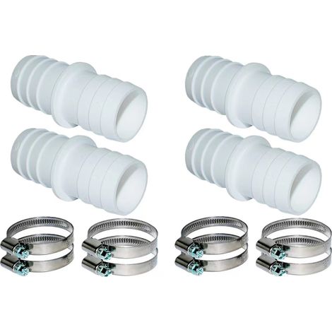 4 Adaptateurs + 8 Colliers de Serrage pour Raccord de Tuyau, Adaptateur de Buse 32mm vers 38mm (1/3)