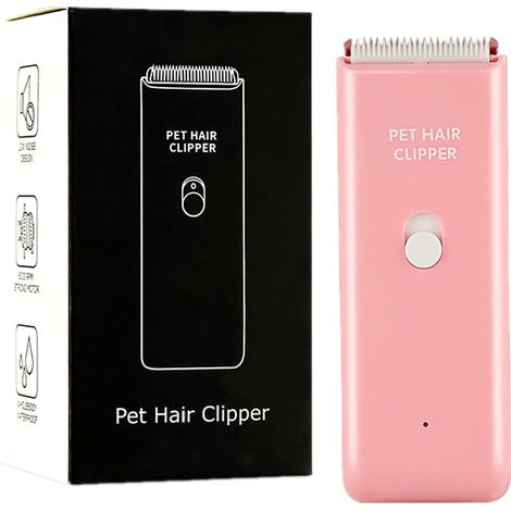 Tondeuse à poils pour chiens et chats étanche, portable, électrique, rechargeable par USB, outil de toilettage pour animaux de compagnie, silencieuse et sans fil, pour petits animaux.-AquaForge (1/5)