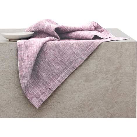 Nappe Plats：Pure Flax，34 x 34cm，4 pièces；Gris/Blanc/Bleu Clair/Rose/Vert Clair/Caramel/Toile，Tapis De Table Classique，pour Tous Les Fêtes Et Occasions，À La Maison Ou Au Restaurant (1/5)