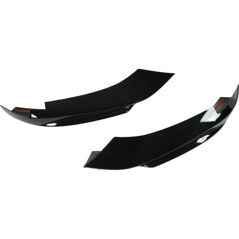 Kit diffuseur de pare-chocs avant en deux parties pour BMW Série 4 F32, F33, F36 M Sport (2014-2020), noir brillant, avec séparateurs de spoiler de lèvre gauche et droite. (1/5)