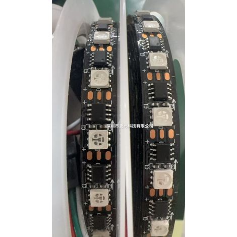 External RGB 5050 light strip, 1924 colors, 24V, spot control, integrated circuit, galloping horse pattern, microphone, jazz, programmable