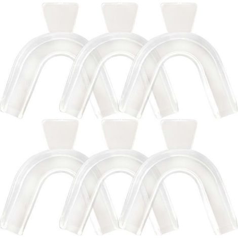 Lot de 6 protège-dents pour arrêter le bruxisme et éliminer le serrement des dents. (1/5)