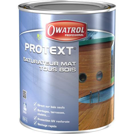 Owatrol – Saturateur bois flotté 5L – Protection UV renforcée – Non filmogène pour terrasses et bardages – Séchage rapide 15 min entre couches