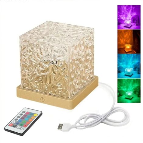 Projecteur LED marin RGB – Alimentation USB, couleurs changeantes