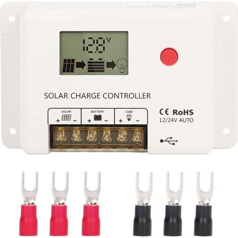 32-Bit PWM Solar Charge Controller - High-Speed ​​LCD Control Circuit IP32 - 12V 24V 10A Charger (1/5)