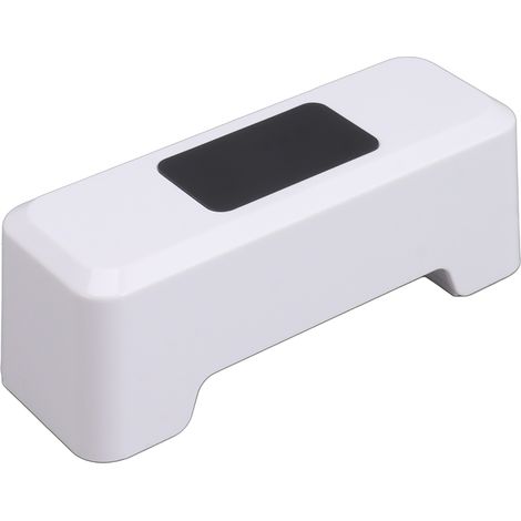 Commande de chasse d'eau automatique à détecteur de mouvement, étanche IPX5, sans contact, pour usage domestique et public, blanc. (1/5)