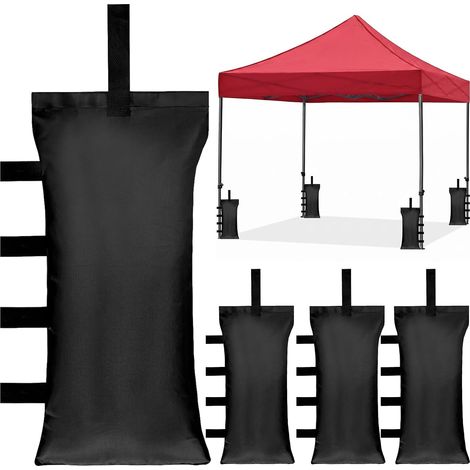 4 Pièces Sac de Lestage pour Tonnelle, Poids pour Tonnelle Lestage pour Tonnelles, 420D épaissir Oxford, Rechargeable Poids de Lestage, pour Auvent, Tente, Lestages Tonnelles (1/5)