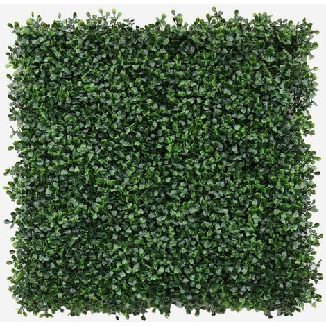 Panel de seto artificial 50x50 cm boj decorativo para jardín Virgat