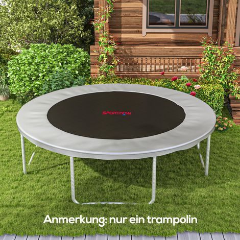 Tapis trampoline - orange - bâche à saut rond - polypropylène - Durable - Idéal (1/4)