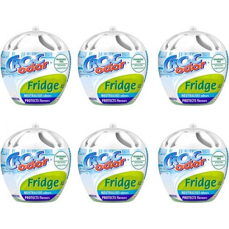 Désodorisant pour frigo - Sans odeur - Grand format XL - Croc Odor - Lot de 6 pièces