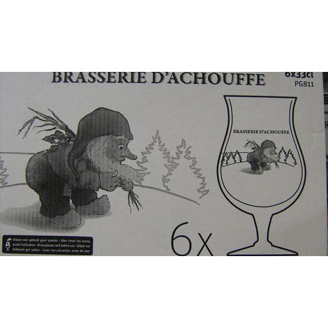 Lot de 6 verres La Chouffe - 33 cl - Verres à bière officiels neufs