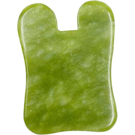 Outil de massage Gua Sha en jade naturel pour le visage et le corps