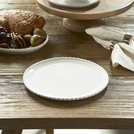 Riviera Maison Elegant Twist Weißer Speiseteller (1/5)