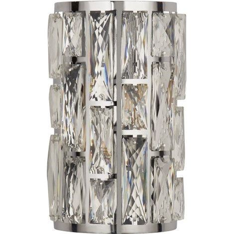 Searchlight BIJOU - Applique murale chrome à 2 ampoules avec verre en cristal (1/3)