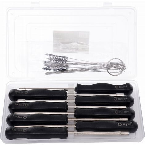 CLÉS DE RÉGLAGE DE CARBURATEUR 8 PIÈCES + BROSSES KD11245 (1/5)