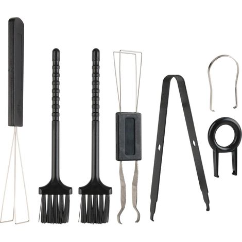7-teiliges Tastatur-Abzieher-Set, Tastenkappenabzieher für mechanische Tastaturen mit Schaltern, Pinzette, Reinigungsbürste. Weitgehend kompatibel mit Tastaturen.