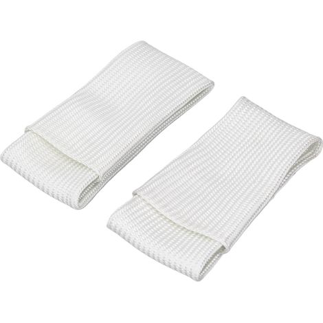 Couvre-doigts en Fiber de verre, 2 pièces, couverture d'isolation thermique, protection du bout des doigts pour soudage TIG, taille XL et L, blanc (1/5)