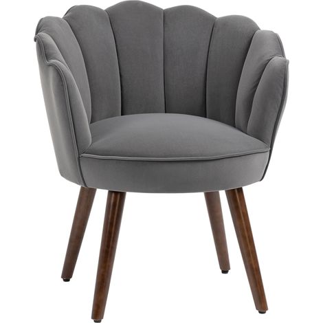 Sillón de terciopelo con respaldo de 66 x 72 x 79 cm, ideal para salón, terraza o salón. (1/5)