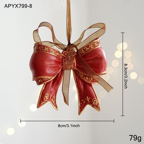 Décoration de Noël en résine peinte, suspension pour sapin avec cloche rétro en relief, ornement coloré style cartoon, accessoire festif pour maison et fête (1/5)