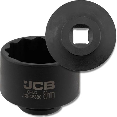 JCB Schlagschrauber-Steckschlüssel 3/4" 80 mm 12-Kant Cr-Mo (1/5)