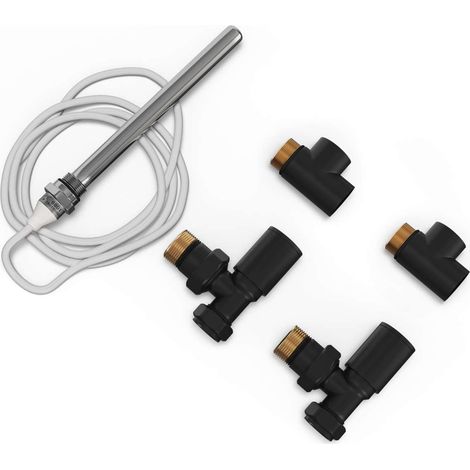 Talus - Dual Fuel Towel Rail Kit 150w Standard Black (1/2)