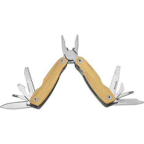 Pince multifonction pliable en acier inoxydable robuste, multifonctionnelle et portable, idéale pour la maison, les activités de plein air et le camping. Pratique, durable et facile à transporter.