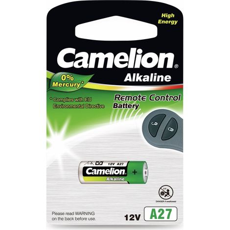 CAMELION 12V-Batterie, Plus Alkaline, A27, 1 Stück