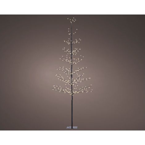 Árbol decorativo bioclimático negro y blanco 75x180 cm para exterior (1/3)