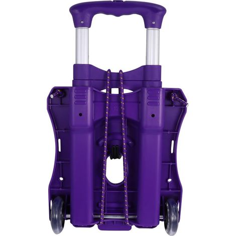 Folding Handcart Made of Aluminum Alloy with Sturdy Plastic