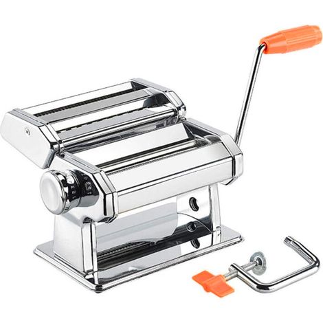– Machine à pâtes en acier inoxydable – Rouleaux réglables pour pâtes fraîches – Accessoires pour tagliatelle, spaghetti, lasagnes, ravioles