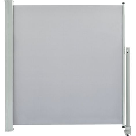 vidaXL Patio Retractable Side Awning 140 x 300 cm Grey (1/7)