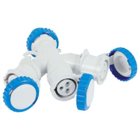 Adattatore Spina Cee 2P+T e 3 Prese Cee 2P+T 73120 Fme (1/2)
