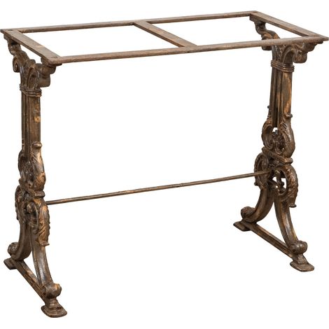 CAST IRON TABLE BASE WITH ANTIQUE FINISH (1/5)