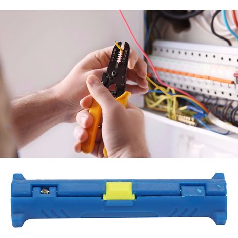 Stylo dénudeur de câble coaxial électrique multifonction, coupe-fil rotatif (bleu) (1/5)
