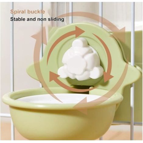 Distributeur d'eau en forme de lapin - Bouteille d'eau suspendue pour petits animaux - Compatible avec cage - Distributeur 600 (1/4)