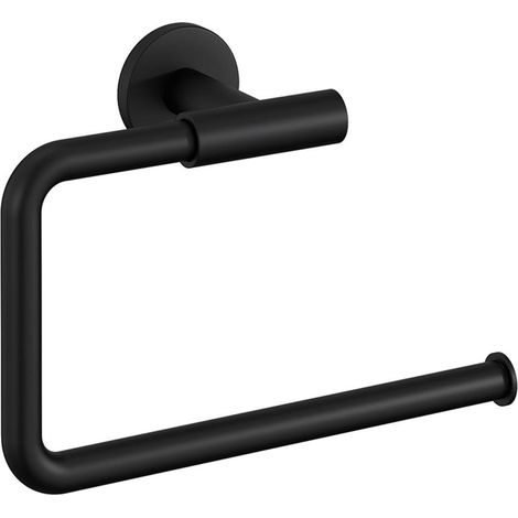COSMIC Towel Ring, Matt Black Wall-Mounted 20cm Diameter Collection Architect S+ (1/5)