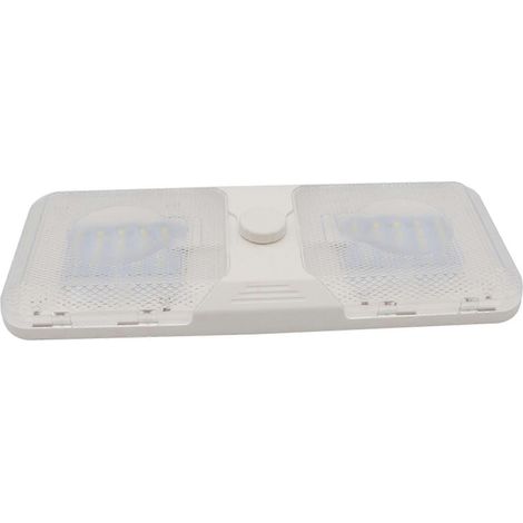 Plafonnier universel lumineux pour camping-cars, caravanes, remorques et bateaux, 12-24 V, 6500 K, luminosité réglable, multicolore. (1/4)