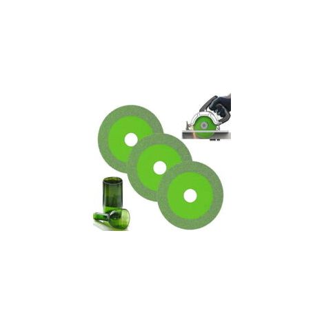 Glastrennscheibe, 3 Glastrennscheiben, multifunktionale Diamanttrennscheibe, Diamanttrennscheiben, Trennscheibe für Glas, Keramik, Fliesen usw. - Crezuo