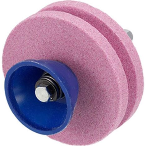 Affûteur de lame de tondeuse à gazon durable pour outils de jardin, perceuse électrique, double couche, 1 pièce (rose) (1/5)