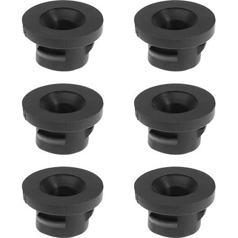 6 pièces de retenue d'insertion de joint en caoutchouc de filtre à air de voiture 1422A3 remplacement 1.6 HDI support de couvercle de boîtier de filtre à air accessoire de voiture, noir