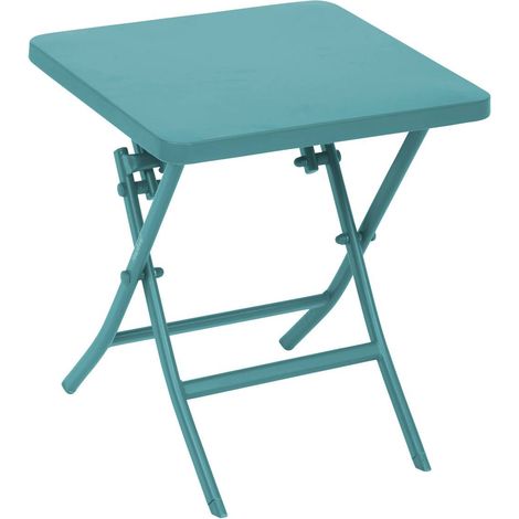 Tavolino da giardino greensboro 40x40cm verde opale - Hespéride
