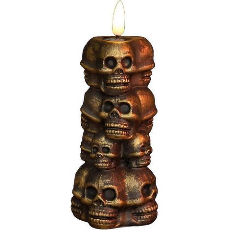Halloween Skull Tower LED Light Decoration with Battery for Spooky Party Gift (1/5)