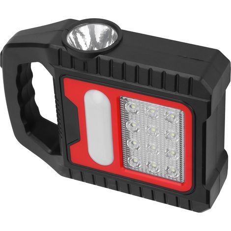 Lampe torche rechargeable USB avec panneau solaire, lampe de poche LED portable pour réparation et inspection (1/5)