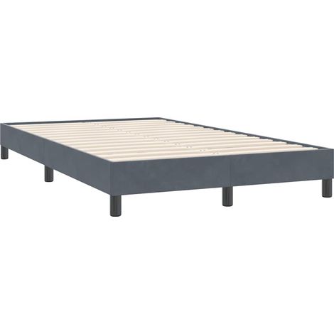 Maison Exclusive - Bettgestell ohne Matratze Dunkelgrau 120x220 c