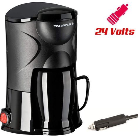 Macchina da caffè portatile Dunlop nera 24 volt plastica resistente (1/5)