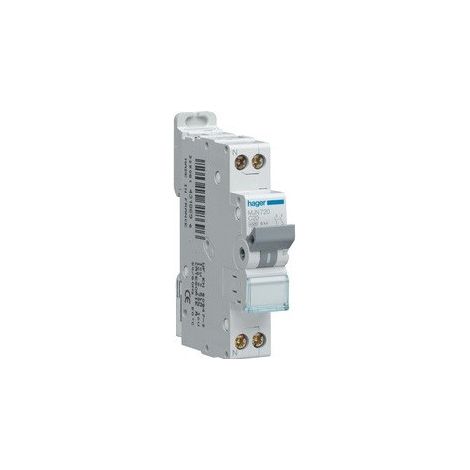 Hager – Disjoncteur unipolaire 2A courbe C – Protection circuits monophasés 4.5-6kA – Installation sur rail DIN – Pour environnements variés (1/9)