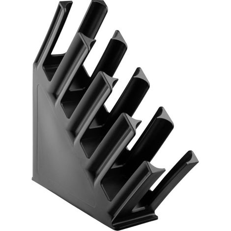 Porte-gobelets en polypropylene noir Kristallon 4 emplacements - Ref HC437 - Olympia (1/5)