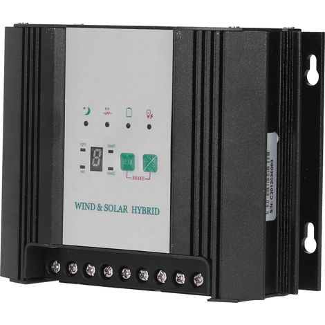 Intelligenter Hybrid-Wind-Solar-Regler 400W + 100W 12V, LED-Controller für Windkraftanlagen und Photovoltaikmodule, Dual-Source-Ladegerät. (1/5)