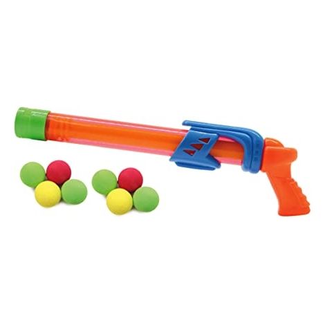 JAMARA 460312-MC FIZZ FIZZY BALLS ORANGE 2 EN 1 SOUPLES, PULVÉRISER L&LSQUO,EAU/TIRER DES BALLES, SYSTÈME DE POMPE PISTOLET A EA (1/5)