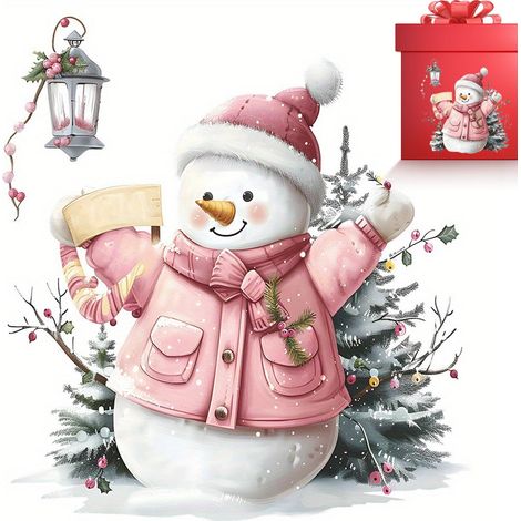 Autocollants Muraux Bonhomme de Neige Hiver  Stickers Porte Bonhomme de Neige pour Salle de Bain, Toilettes, Cuisine, Chambre, Appartement, Hôtel (1/5)